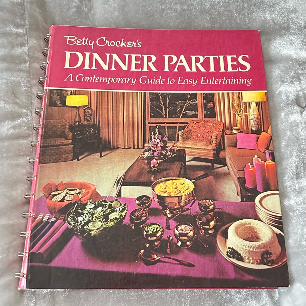 Vintage Betty Crocker Dinner Parties Cookbook